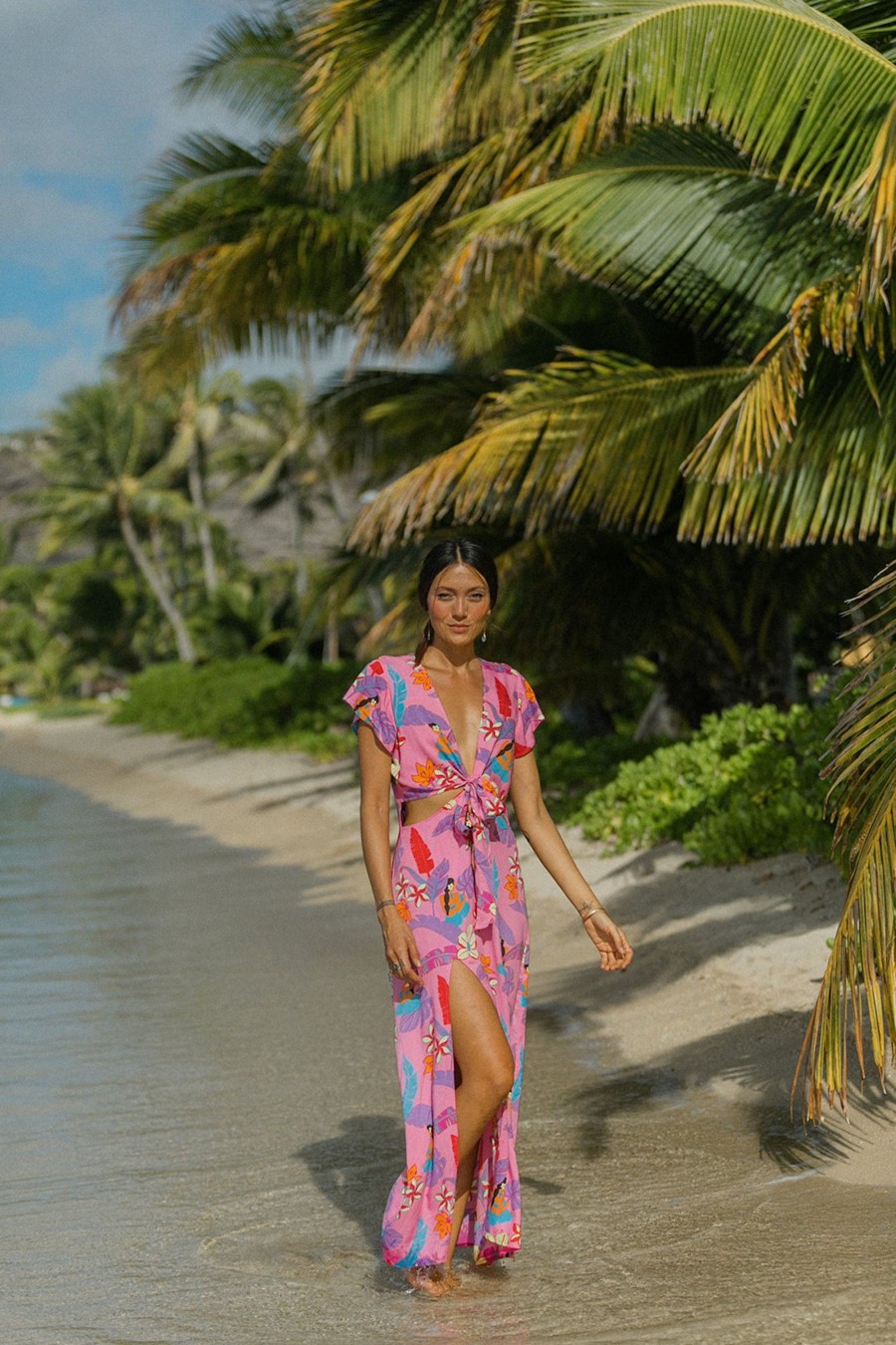 Vacation XIX Palms | Kohala Cut Out Midi