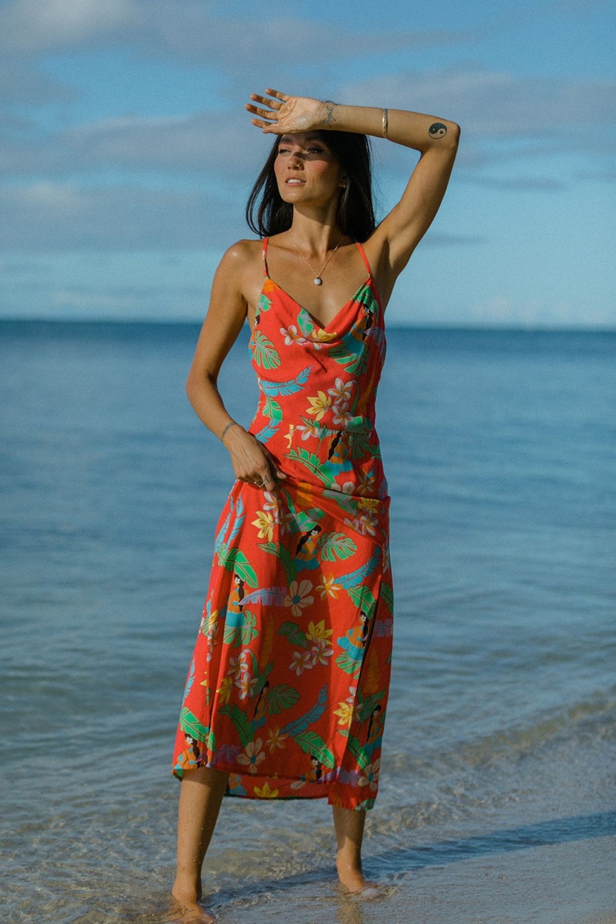 Vacation XIX Palms | Mauna Kea Slit Midi